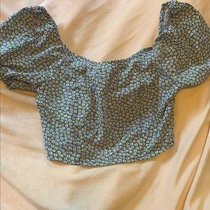 Off the shoulder crop top